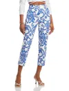 L Agence Ludivine Cropped Trousers In Blue