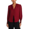 L Agence Ava Blouse In Red