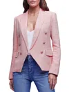 L AGENCE WOMENS OFFICE CAREER DOUBLE-BREASTED BLAZER