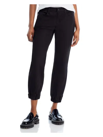 L Agence Womens Solid Casual Jogger Pants In Black