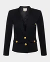 L Agence Wylla Structured Single-breasted Blazer In Black