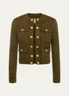 L'agence Yari Jacket In Olive Grove