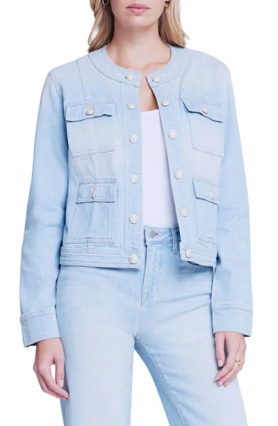 L Agence Yari Denim Jacket In Windsor