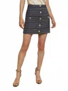 L Agence Zander Metallic Tweed Mini Skirt In Multi