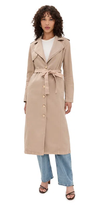 L'AGENCE ZAVIA TRENCH JACKET DARK CAPPUCCINO