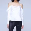 L AGENCE ZION BLOUSE IN IVORY