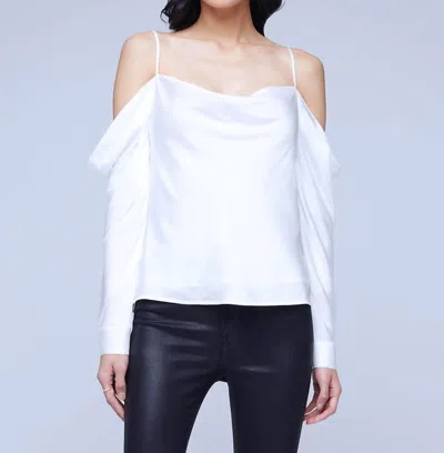 L Agence Zion Blouse In Ivory In White