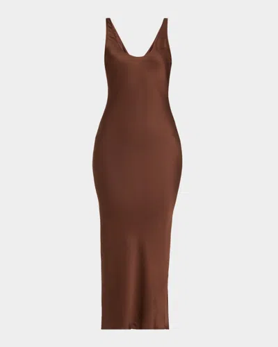 L & Apos;agence Akiya Tank Dress In Brown