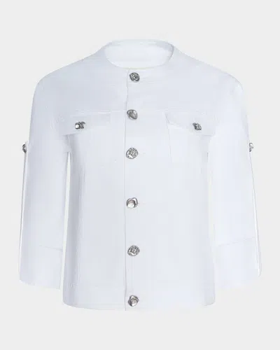 L & Apos;agence Anouk Jean Jacket In White