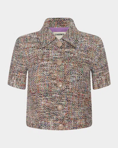 L & Apos;agence Chita Cropped Tweed Jacket