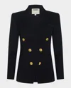 L & Apos;agence Kyomi Double-breasted Blazer In Black