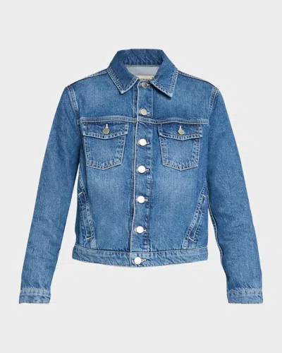L & Apos;agence Maven Slim Denim Jacket In Blue