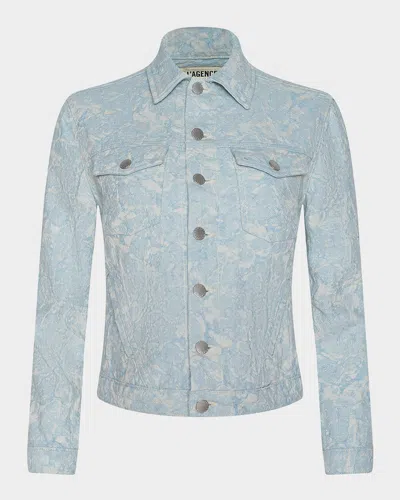 L & Apos;agence Maven Slim Floral Denim Jacket