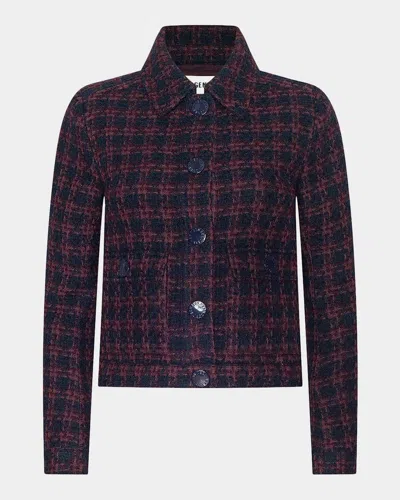 L & Apos;agence Nyx Tweed Crop Jacket In Multi