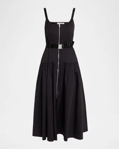 L & Apos;agence Rima Belted Midi Dress In Multi