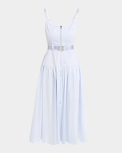 L & Apos;agence Rima Belted Midi Dress In Multi