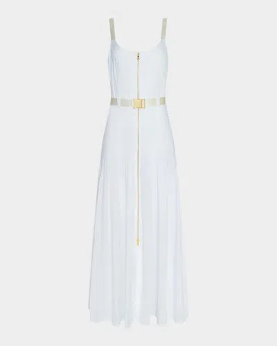 L & Apos;agence Rima Belted Midi Dress In Multi