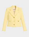 L & Apos;agence Sylvia Tweed Jacket In Yellow