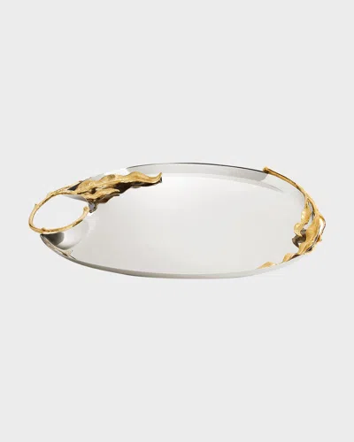 L & Apos;objet Fern Large Tray In Gold