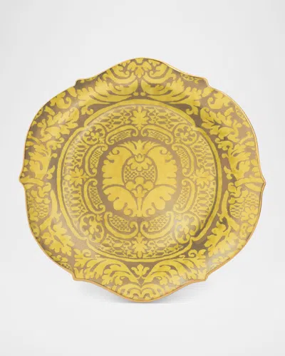 L & Apos;objet Fortuny Orsini Round Platter In Gold