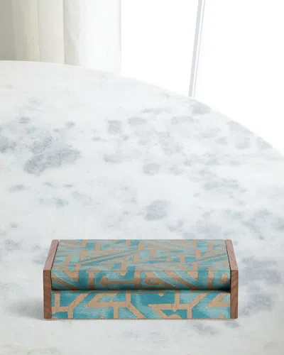 L & Apos;objet Fortuny Playing Cards Set With Storage Box In Green