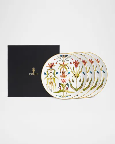 L & Apos;objet Grand Tour Dessert Plates, Set Of 4