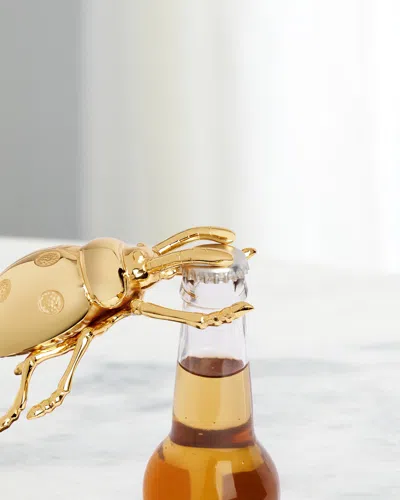 L & Apos;objet Ladybug Bottle Opener In Gold