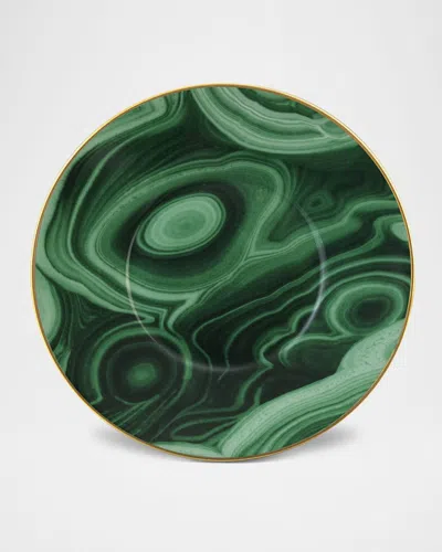 L & Apos;objet Malachite Tea Saucer In Green