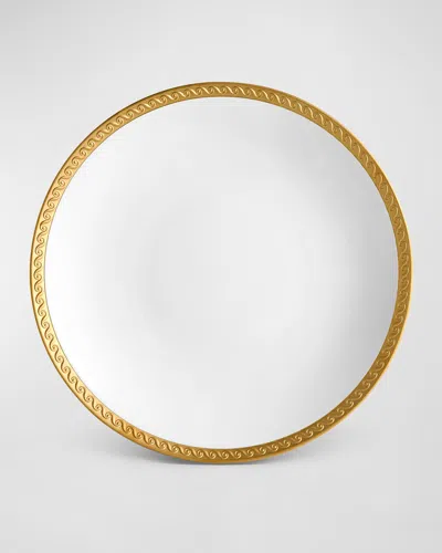 L & Apos;objet Neptune 24k Gold-rimmed Charger In White