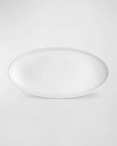 L & Apos;objet Neptune Oval Platter, 14" In White
