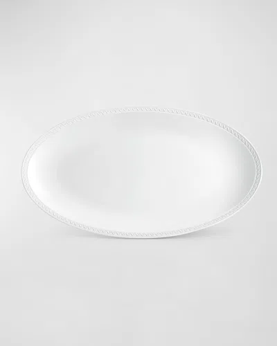 L & Apos;objet Neptune Oval Platter, 21" In White