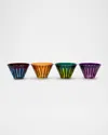 L & Apos;objet Prism Condiment Bowls, Set Of 4