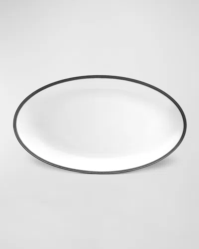 L & Apos;objet Soie Tressee Large Oval Platter, 21"