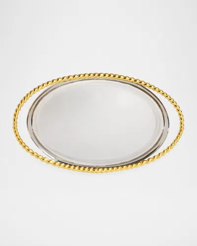 L & Apos;objet X Jessica Mccormack Corde Oval Platter, Large In Multi