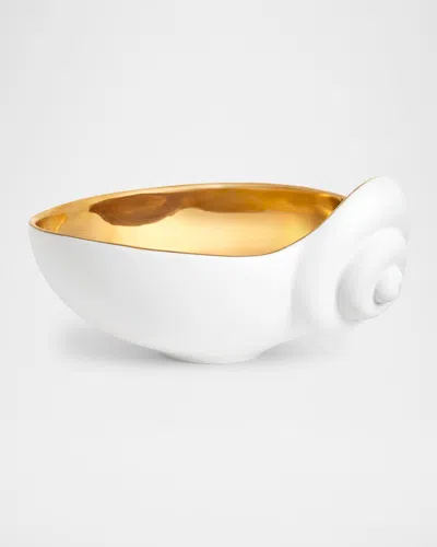 L & Apos;objet X Jessica Mccormack Shell 24k Gold-plated Bowl, Small In White