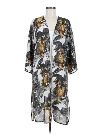 Pre-owned L & B Kimono In Gray