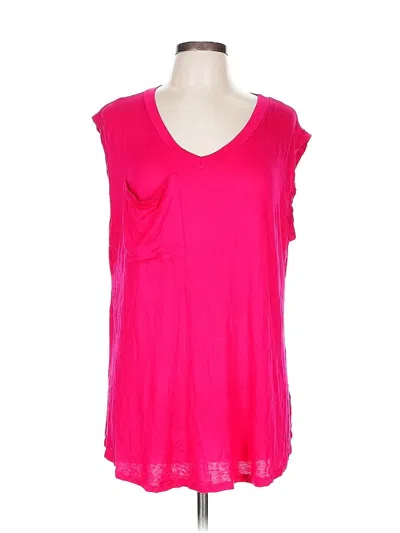 Pre-owned L & B Sleeveless T-shirt In Pink