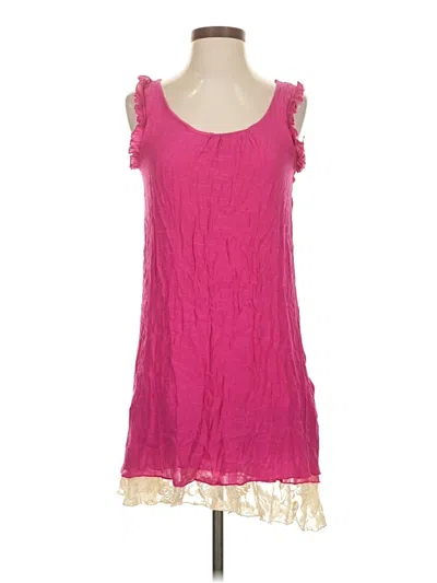 Pre-owned L & B Sleeveless Top Pink Scoop Neck Tops