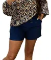 L & C Fashion Tailored Shorts In Navy In Blue