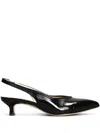L Arianna 45mm Leather Pumps In Black