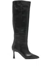L Arianna Pointed-toe Boots In Black