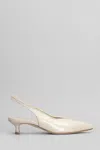 L Arianna 45mm Leather Pumps In White
