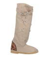 L' Artigiano Di Riccione Woman Boot Beige Size 5 Leather