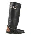 L' Artigiano Di Riccione Woman Boot Black Size 8 Leather