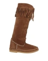 L' Artigiano Di Riccione Woman Boot Camel Size 7 Leather In Brown