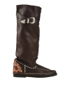 L' Artigiano Di Riccione Woman Boot Dark Brown Size 6 Leather