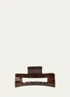 L Erickson Large Cutout Rectangle Jaw Hair Clip In Mojave