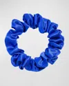 L Erickson Silk Charmeuse Printed Scrunchie In Charmeuse Ocean