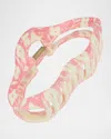 L. Erickson Usa Bodhi Floral Jaw Clip In Pink