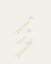 L. Erickson Usa Camila Bridal Crystal Hair Pins Set In Gold/white
